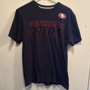Nike size medium nfl San Francisco 49ers t-shirt, black with red logo